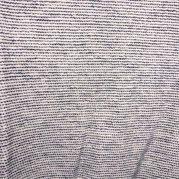 Medium Ann Taylor Loft White Grey Lounge Shrug Jacket Stretch Pockets - Picture 6 of 13